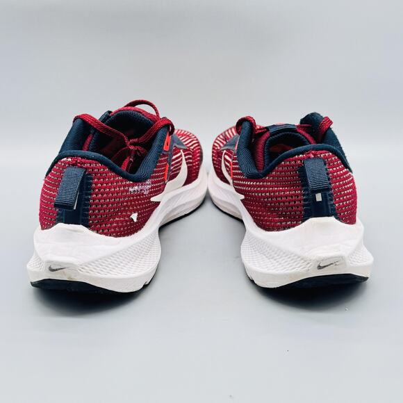 Nike Shoes Boys 5.5 Red Navy White Air Zoom Pegasus 40 Road Running Sneakers GS - Picture 8 of 13